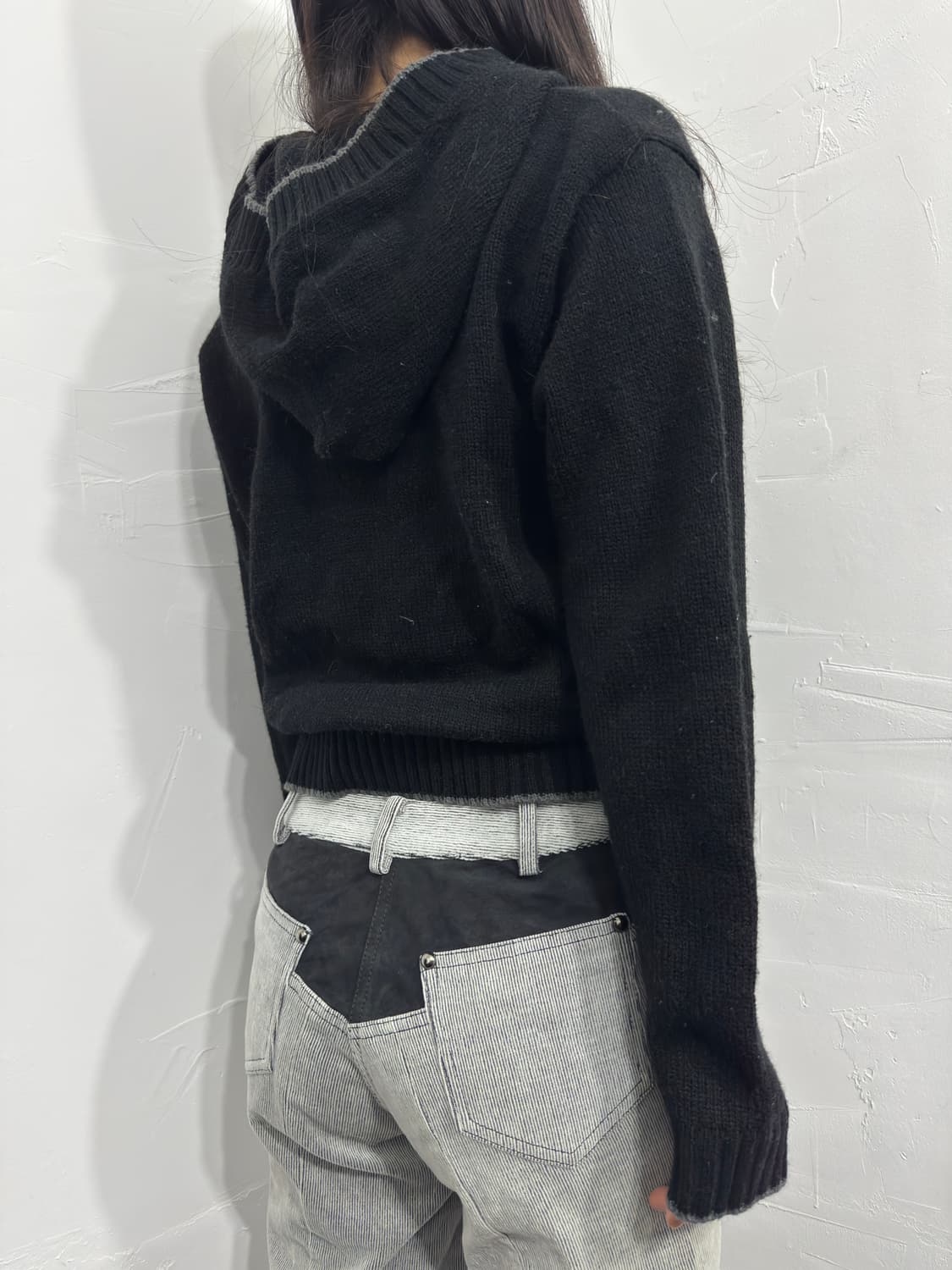 button hood knit  상품이미지4