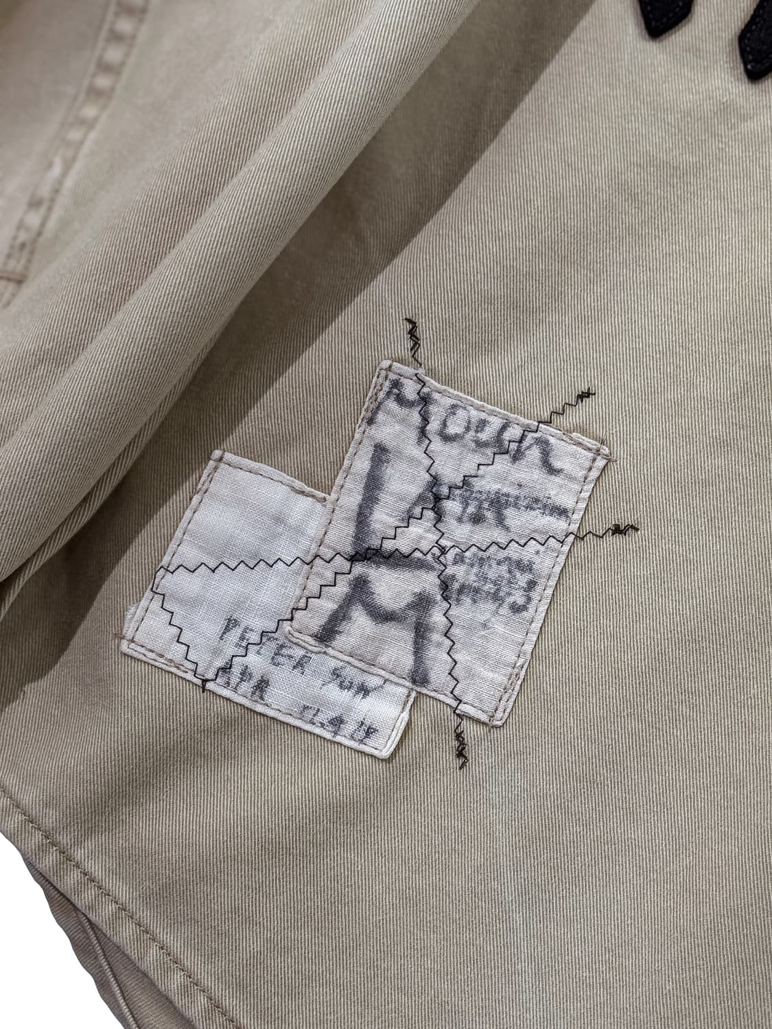 캐피탈 치노 그레이트 컨트리 데미지드 베이스볼 롱슬리브 셔츠 베이지 상품이미지4