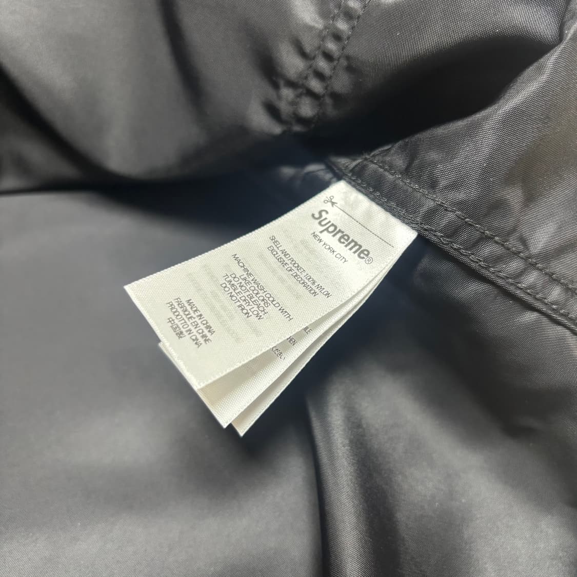 Supreme 슈프림 24ss 나일론 초어 코트 자켓 블랙 (XL) 상품이미지8