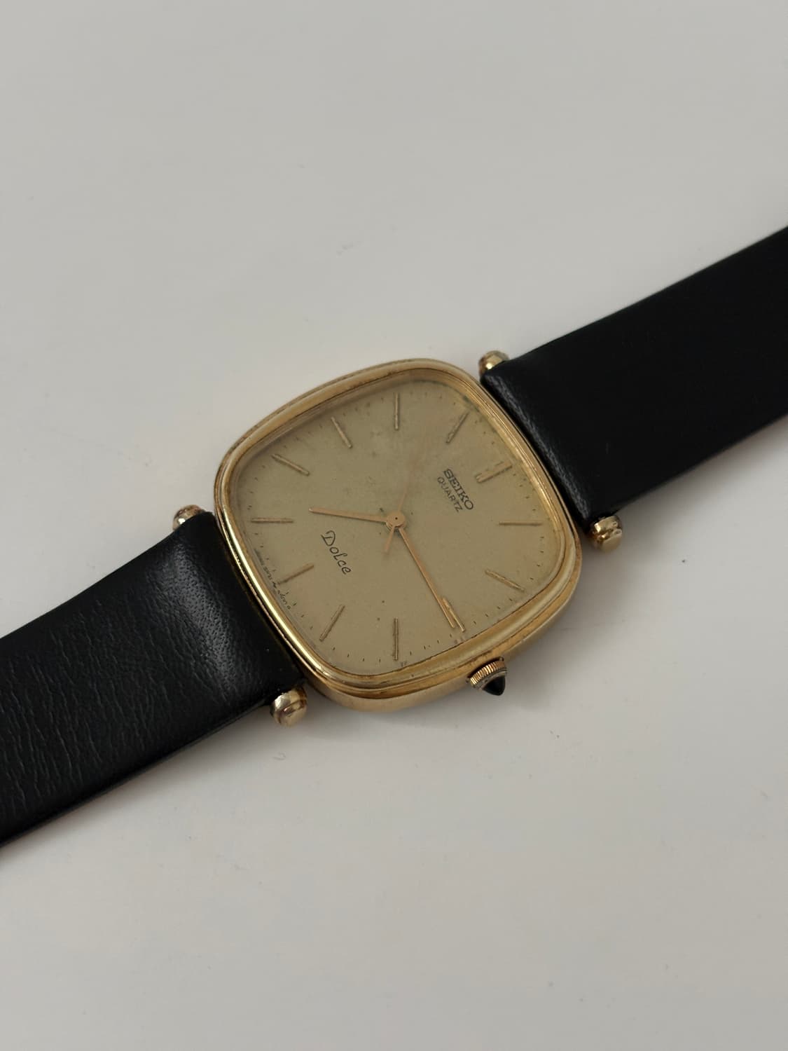1980s Dolce Gold Square Quartz 상품이미지4