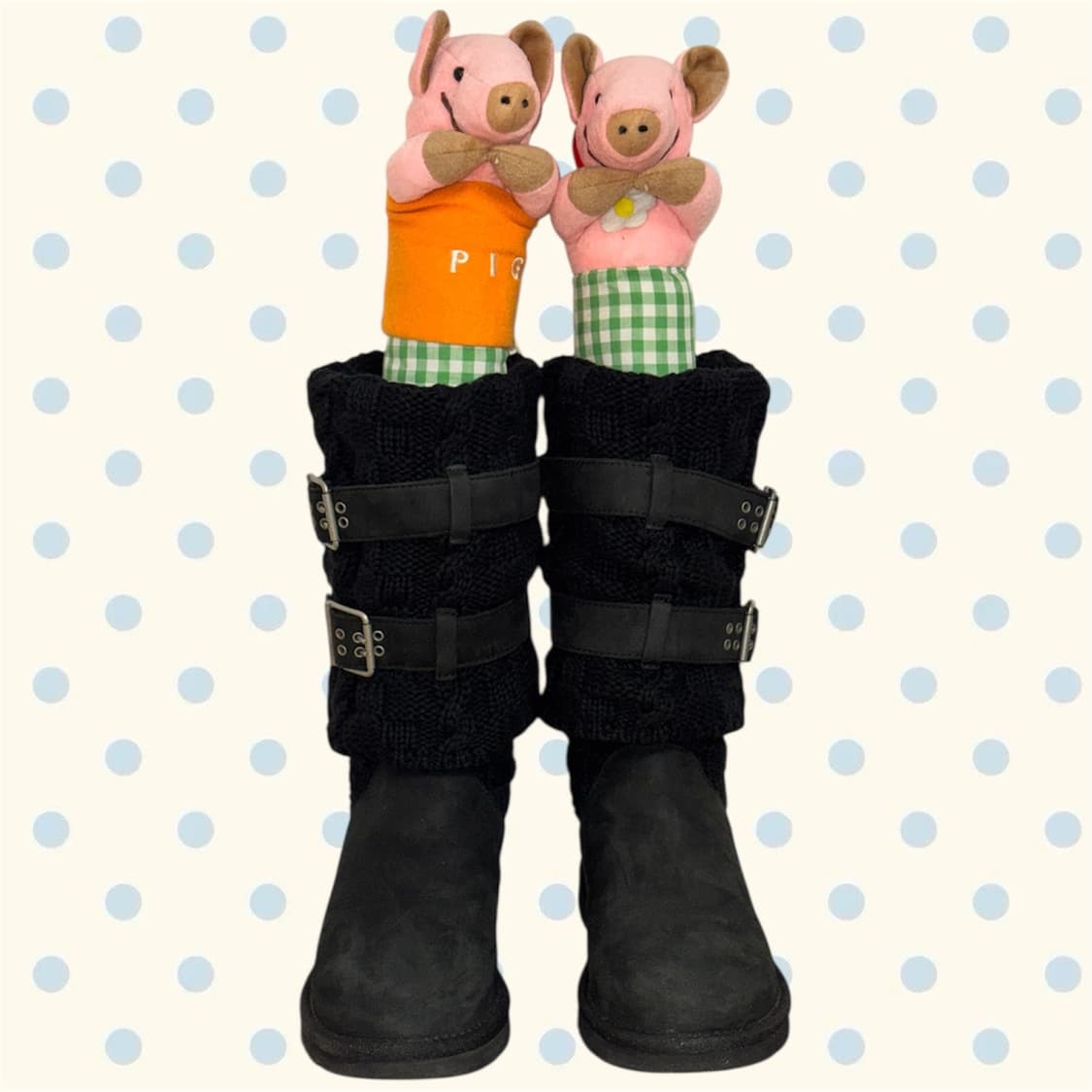 UGG사의 니트 버클 부츠 BK (220) 상품이미지2