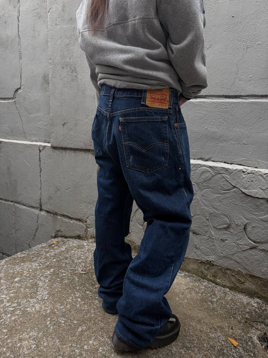 90s 🇺🇸 LEVIS 517 denim boots cut pants 상품이미지3
