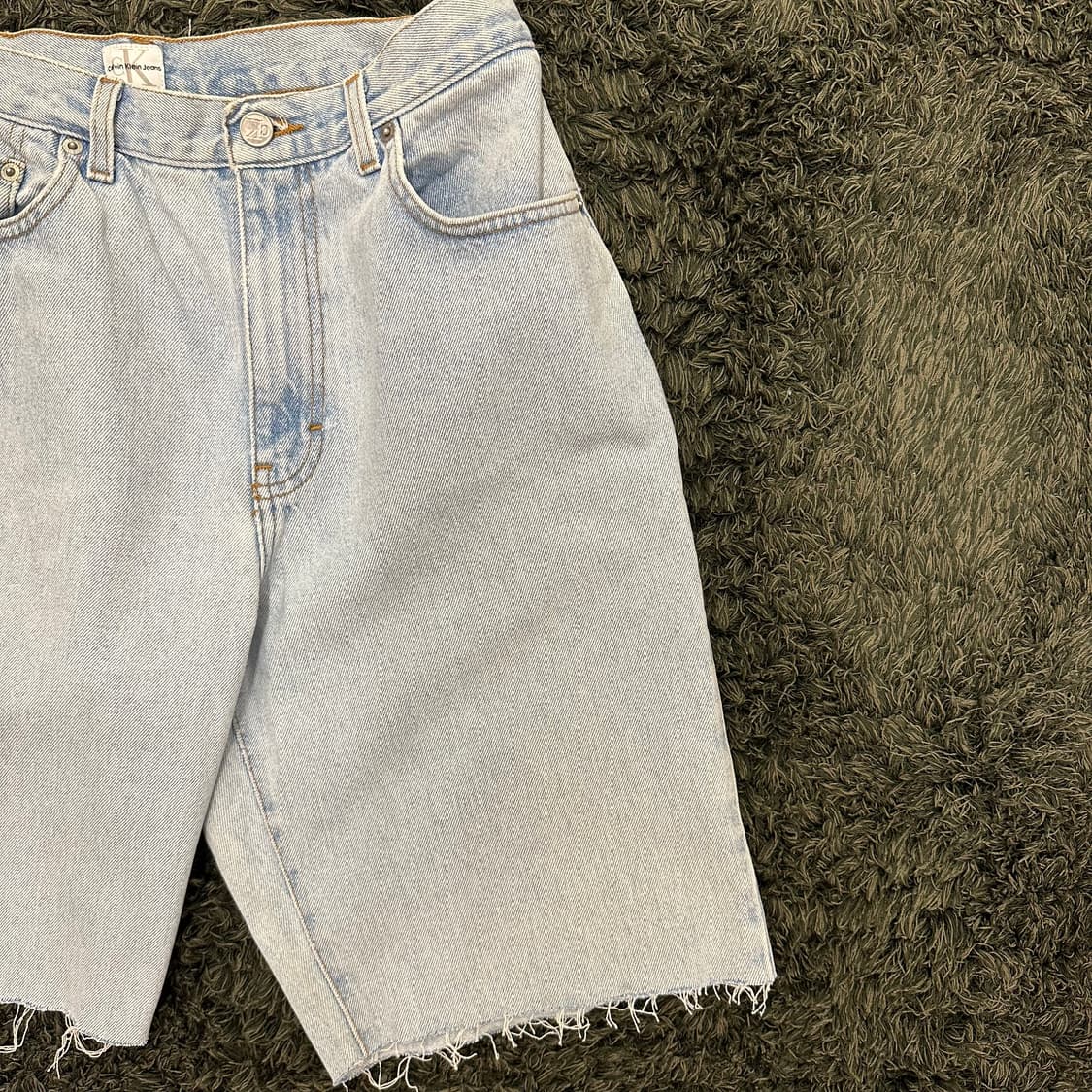 (30inch) 90s 캘빈클라인 데님 쇼츠 청 반바지 상품이미지7
