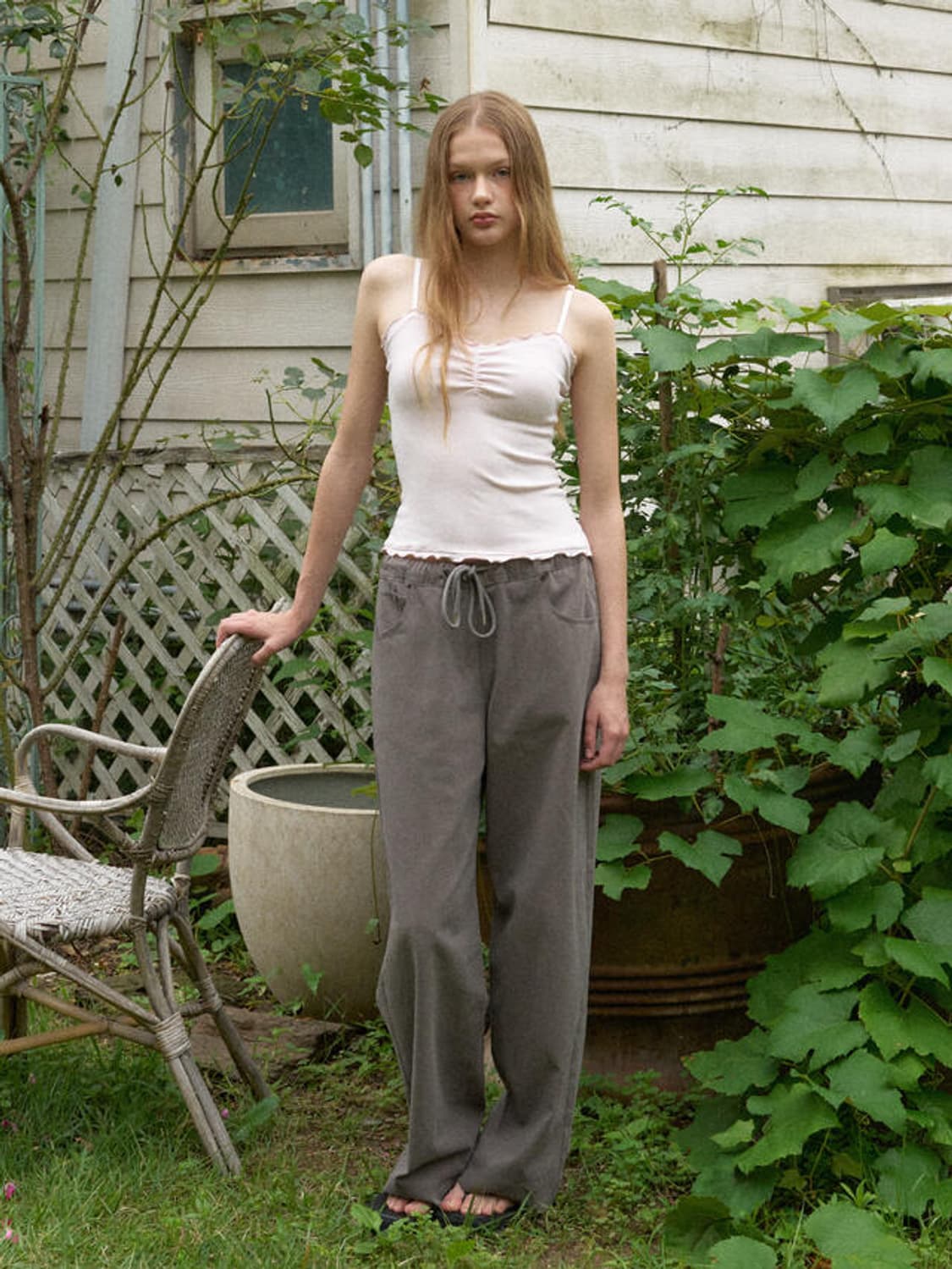 헤더먼트 worn cotton pants 코튼팬츠 브라운 s 상품이미지2