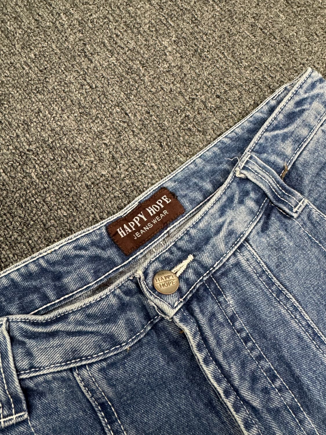2L) Happy Hope 빈티지 올드스쿨 y2k 포켓 데님팬츠 상품이미지3