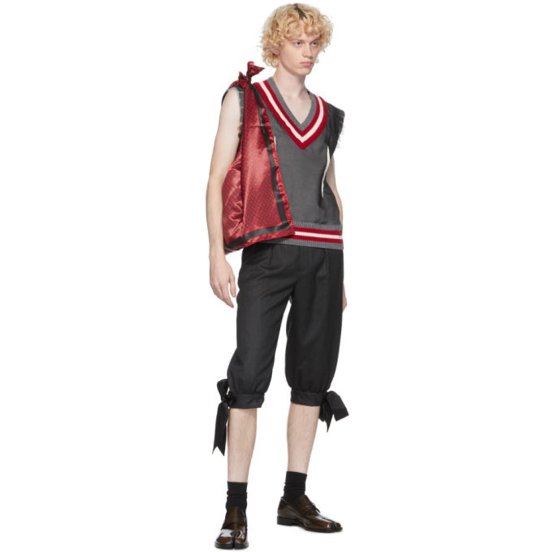 메종 마르지엘라 그레이 실크 오버레이 베스트 52 상품이미지3