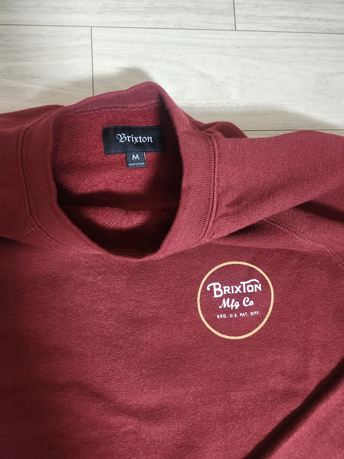 Brixton 버건디 랭글런 맨투맨 상품이미지3