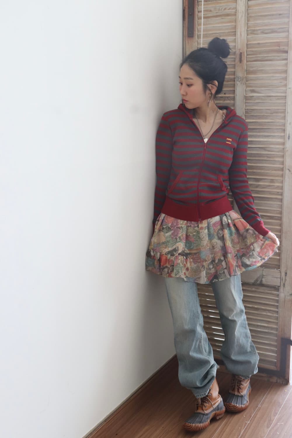 [Hysteric Glamour] Border Hoodie (새상품) 상품이미지2