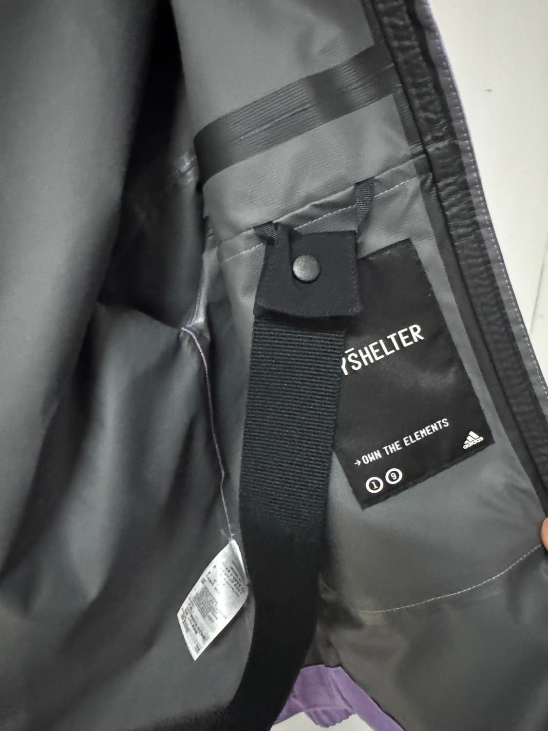 여성 아디다스 22시즌 마이쉘터 레인 자켓 L 퍼플 상품이미지7