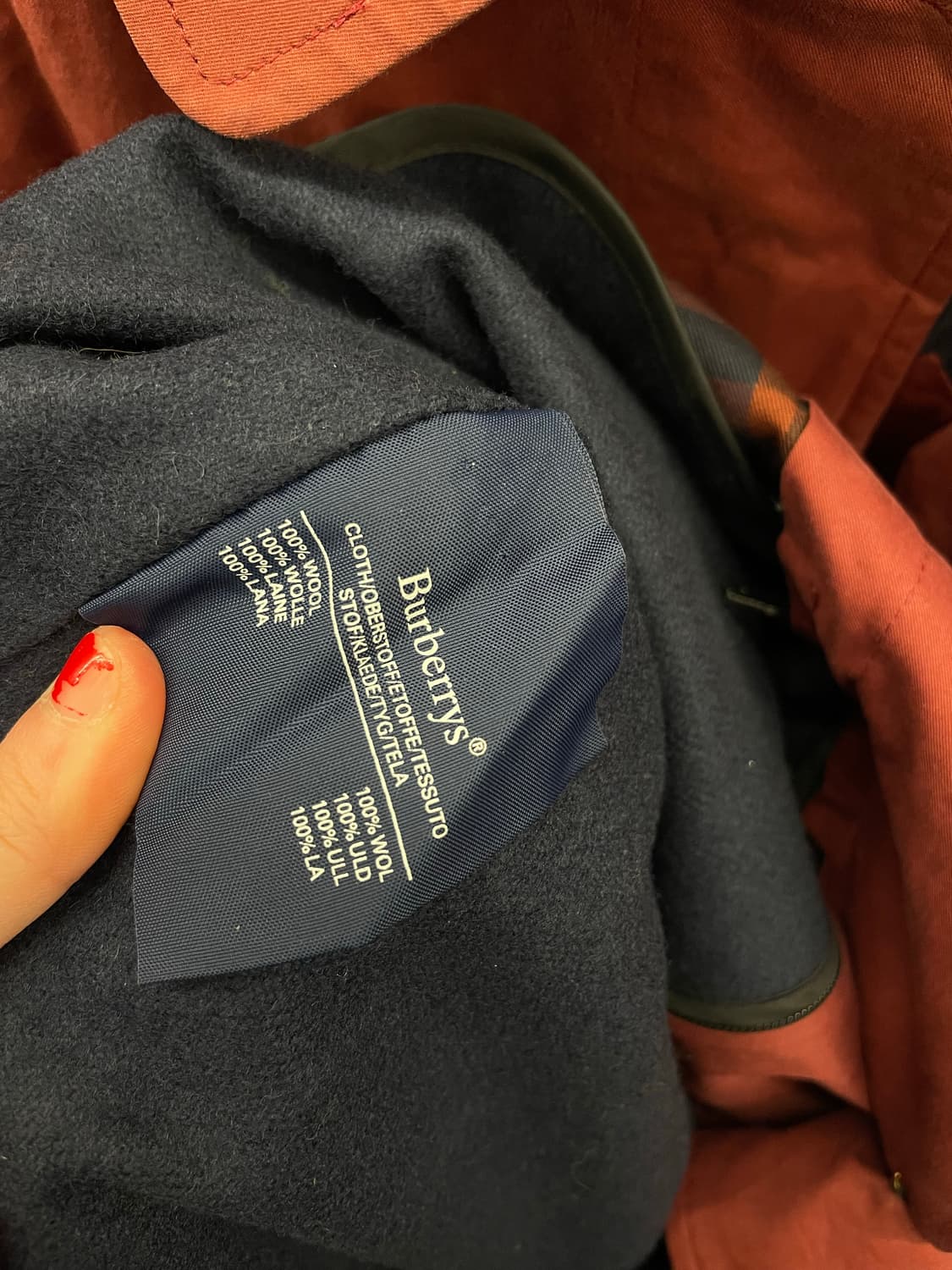 Burberrys 버버리 금장 버건디 트렌치 코트 상품이미지8