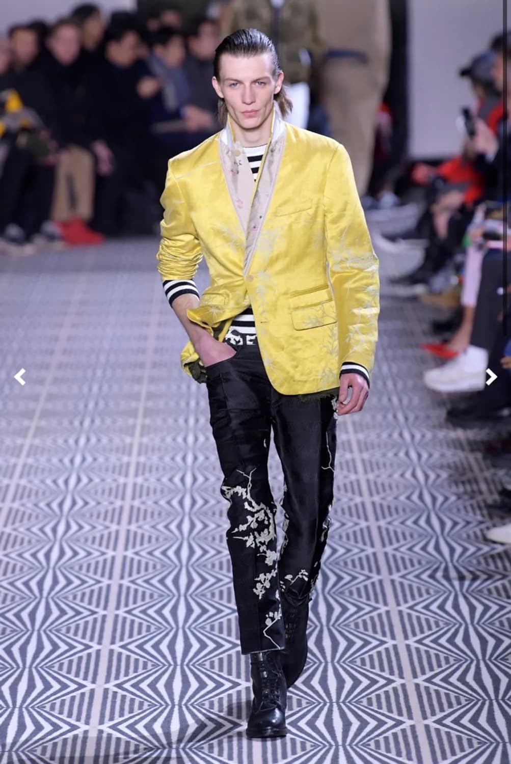 18AW 하이더 아커만 실크 자수 수트 상품이미지2