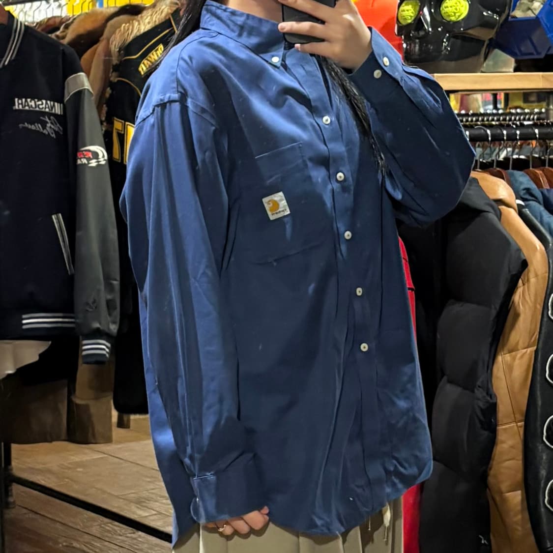 [HI] Carhartt 칼하트 긴팔셔츠 블루 상품이미지4