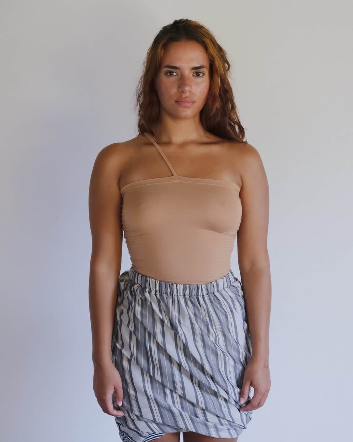 [XS,S,M]베이스레인지 Nida 원 숄더  탑/오라 상품이미지5