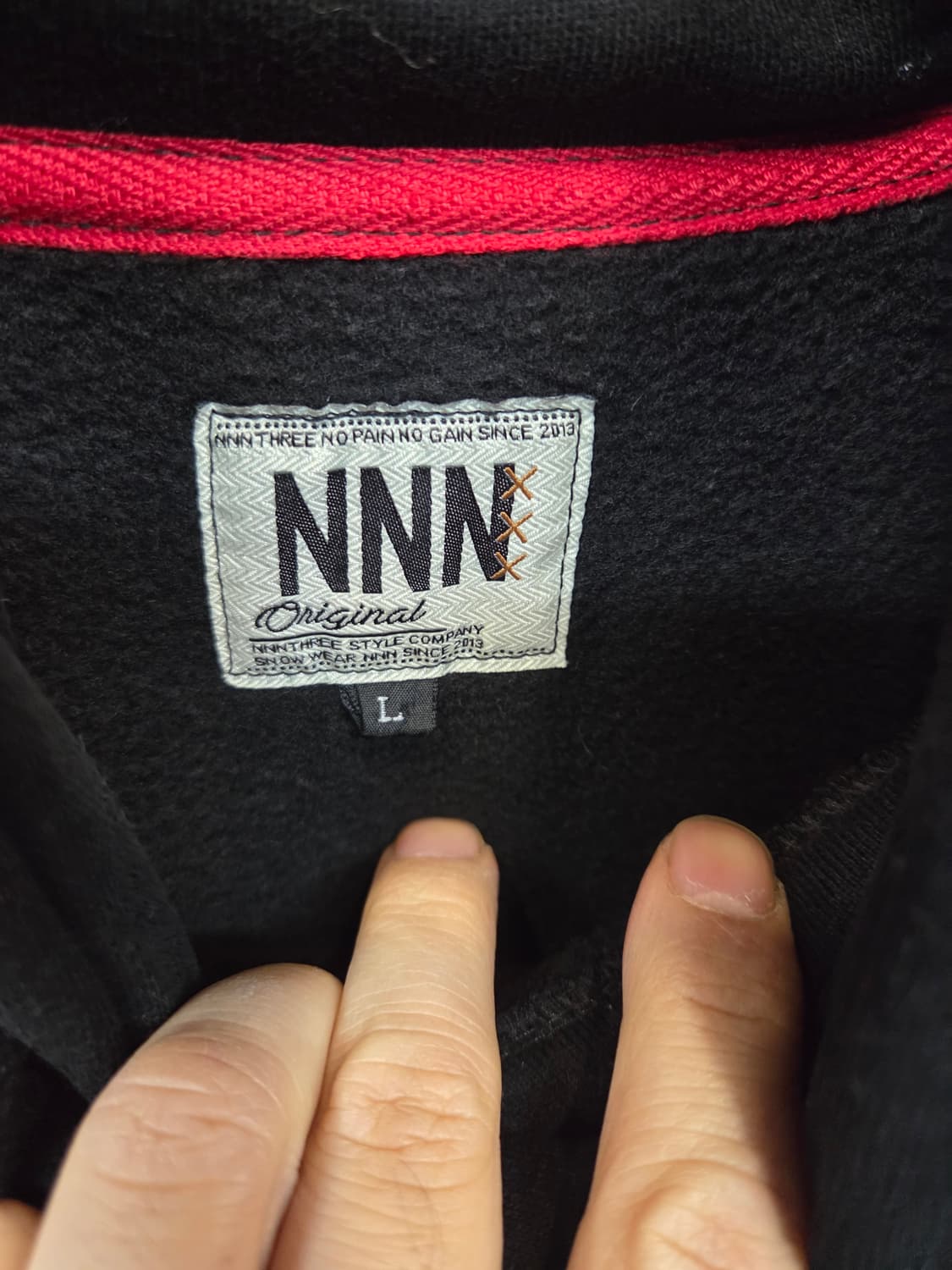 엔쓰리 스노우보드 기모 후드티 L xl 상품이미지3