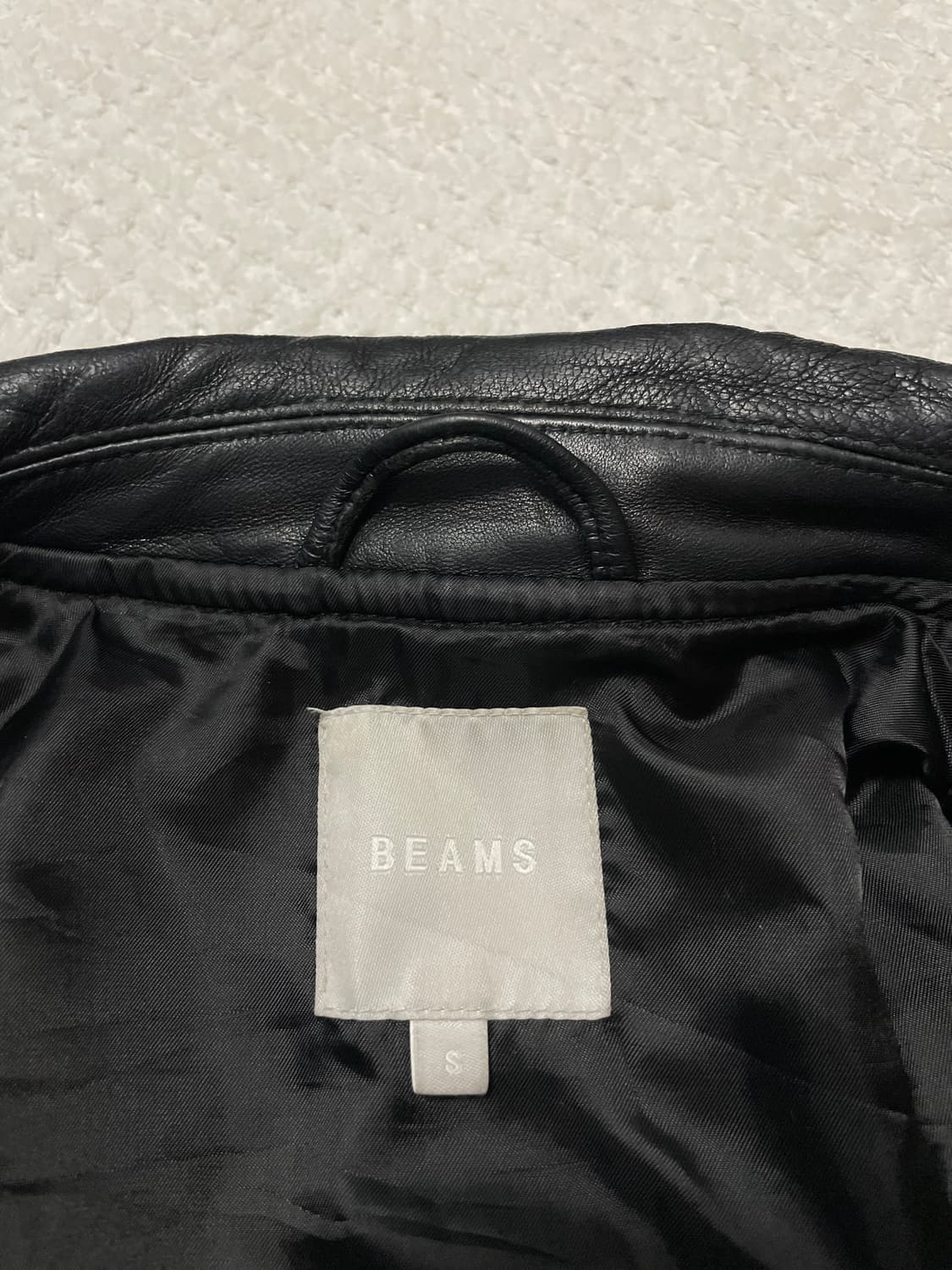 BEAMS 웨스턴 무드 루즈핏 2WAY 양가죽 레더 자켓(100~105) 상품이미지7