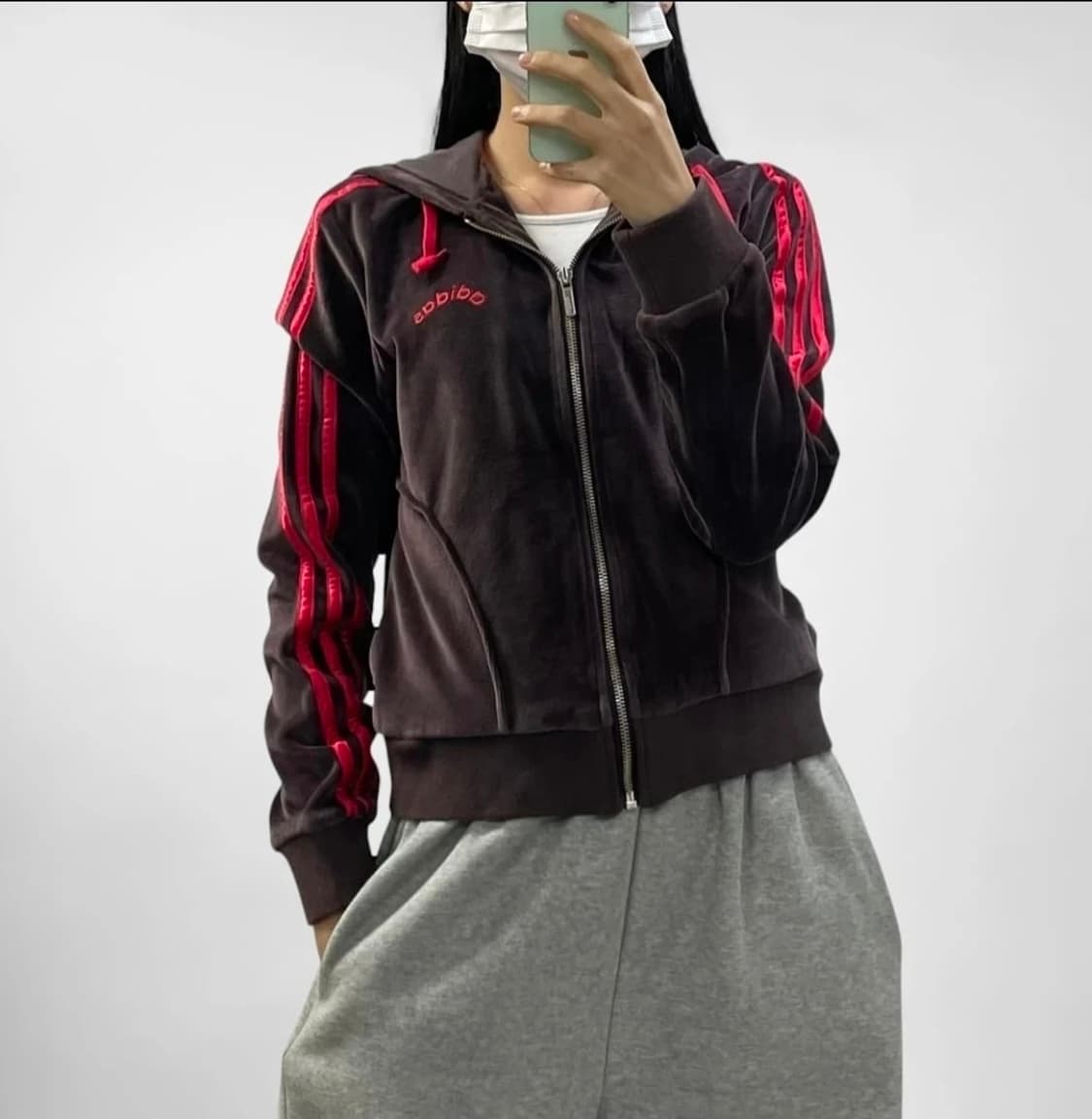 아디다스 벨벳 후드 트랙탑 저지 95 상품이미지2