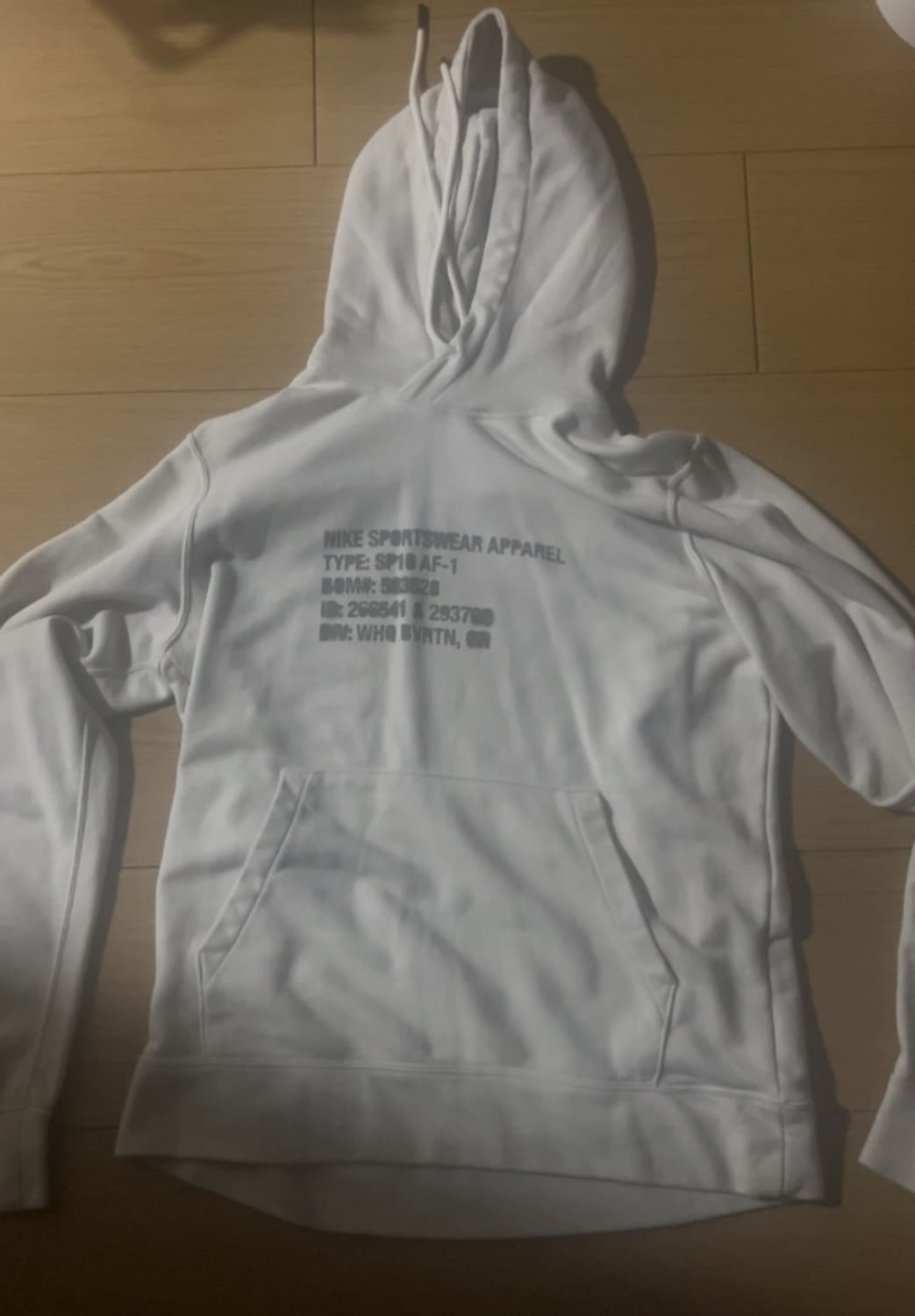 Nike obersized hoodie light gray color 상품이미지1