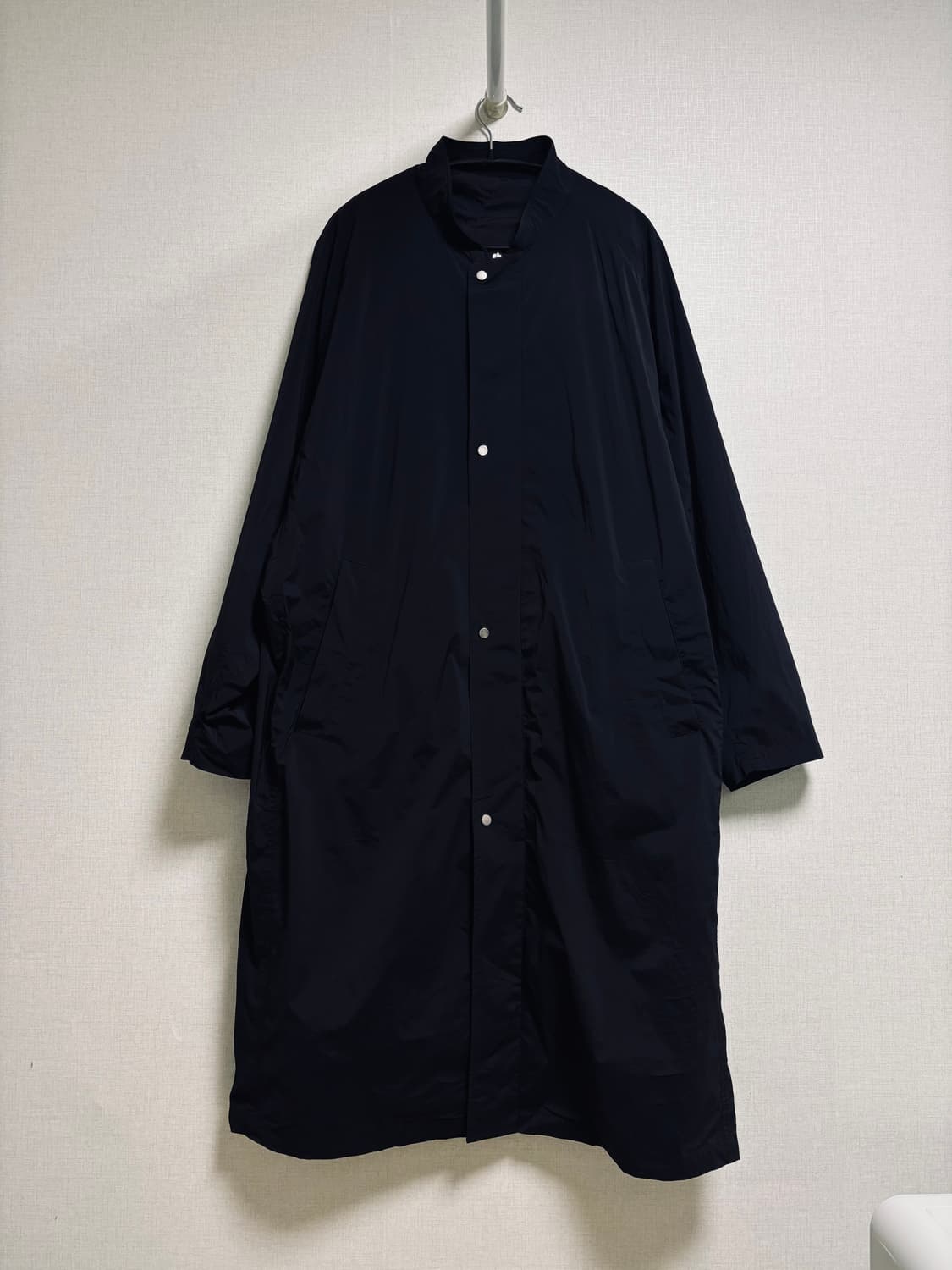 SYSTEM 시스템 블랙 롱 야상 코트 상품이미지1