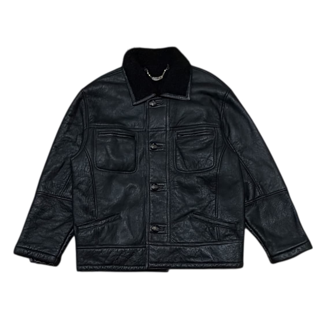 ARIES 리얼 양가죽 올드스쿨 무스탕 상품이미지1