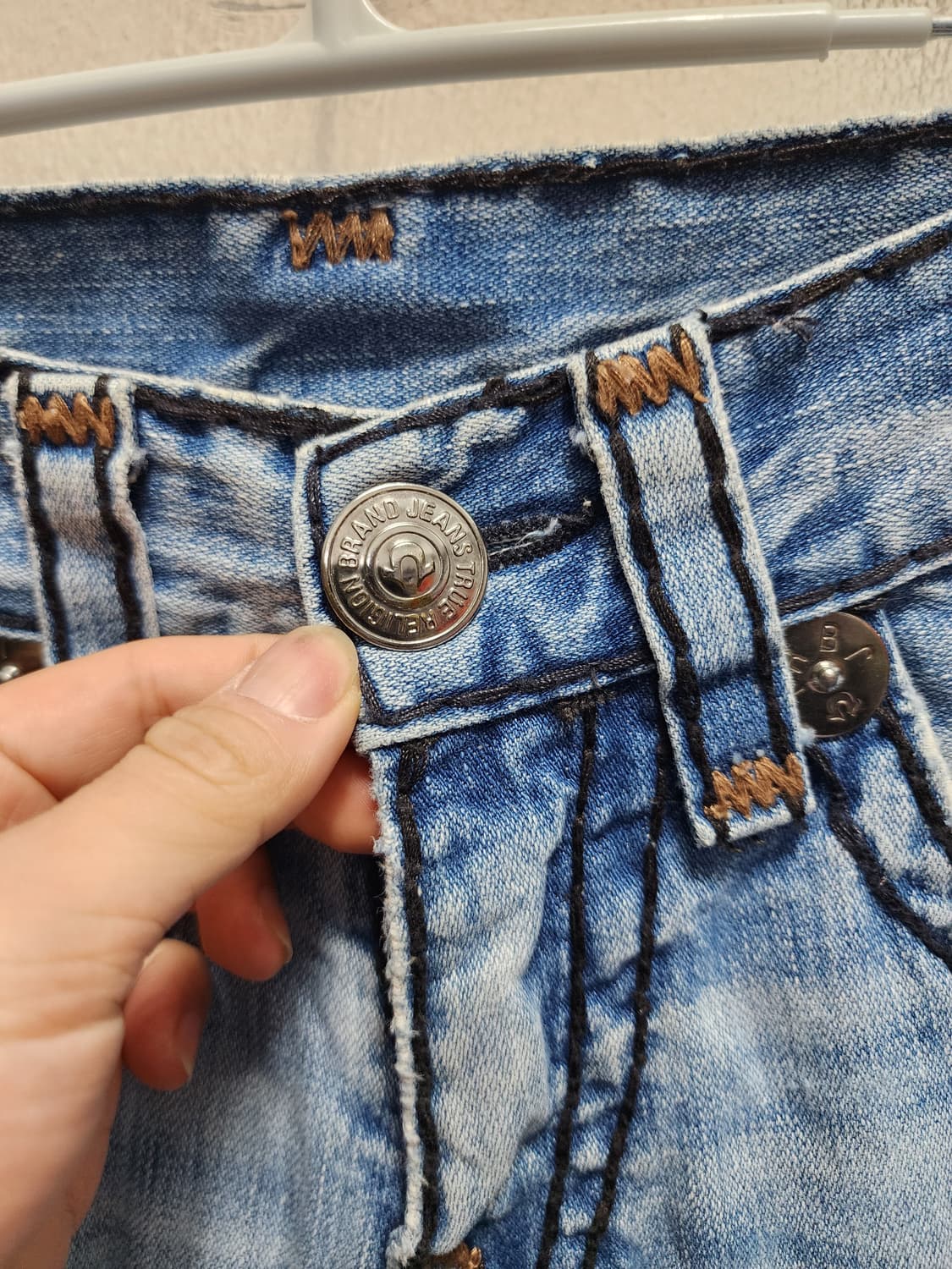 트루릴리젼 USA 워싱 BILLY SUPER T 부츠컷 청바지 상품이미지5