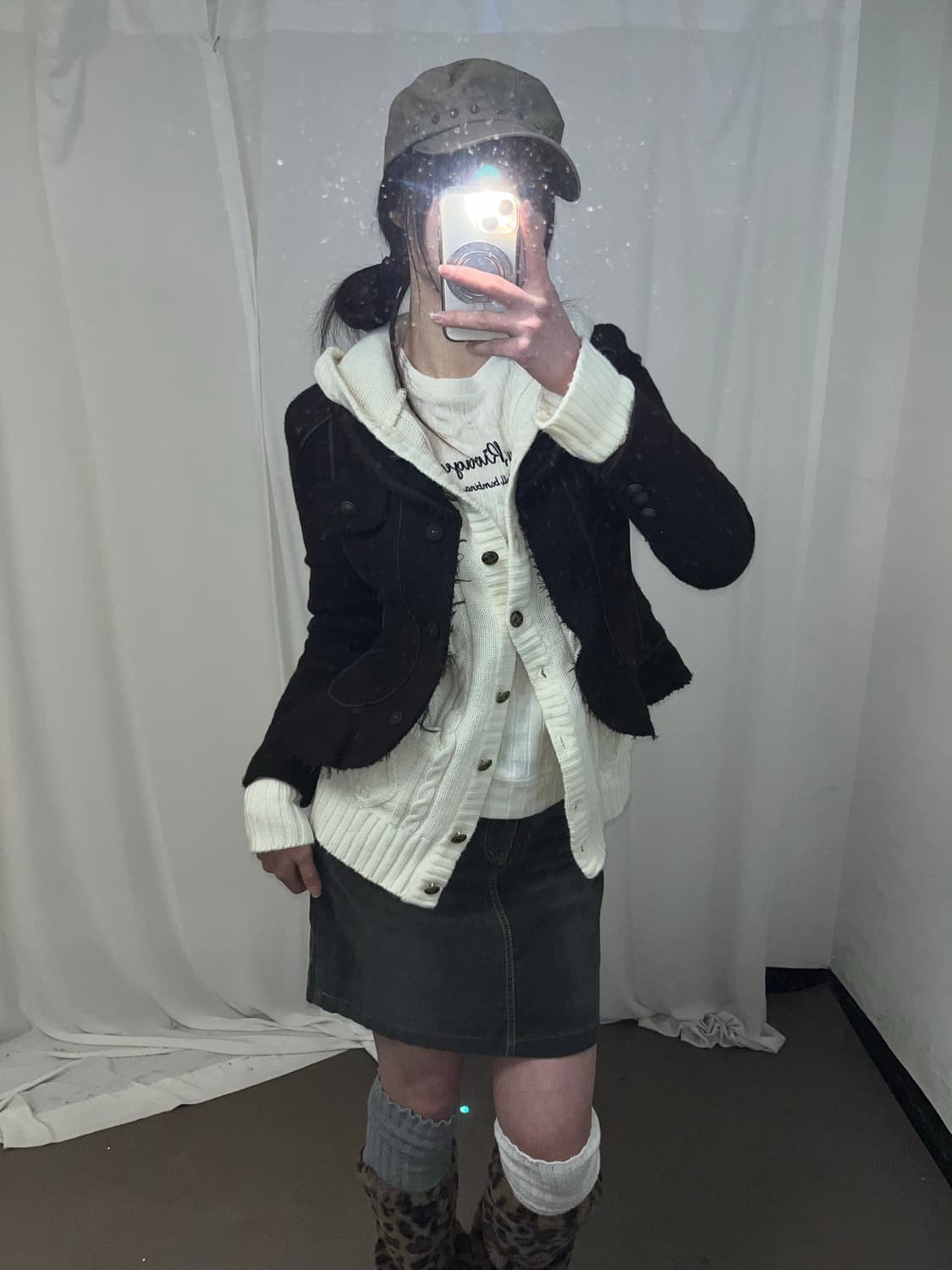 브라운 그런지 페어리 자켓 상품이미지5