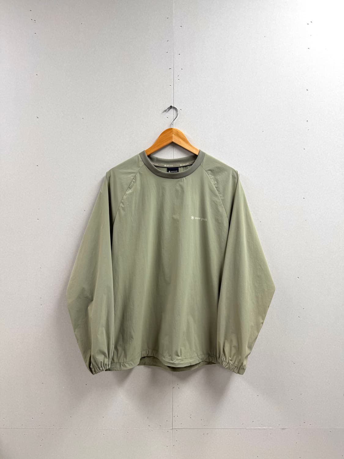 남성 95 / 스노우피크 씬테크 맨투맨 웜업 카키 상품이미지1