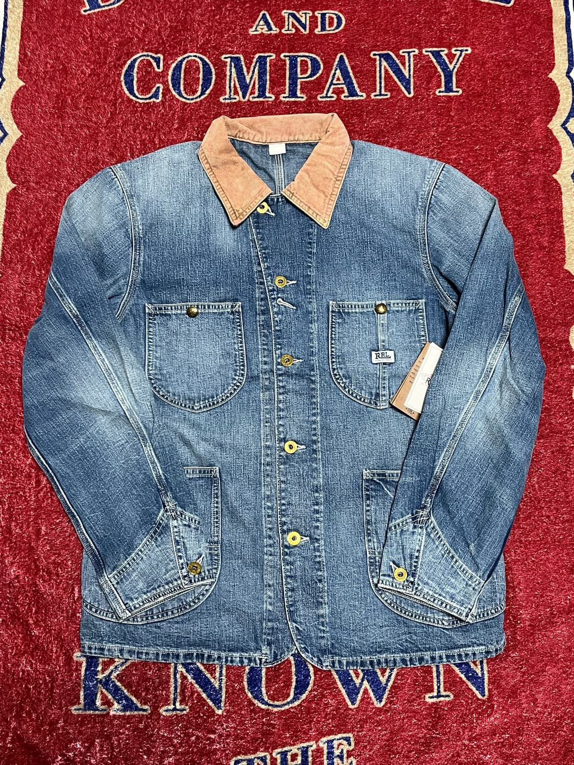 RRL 코듀로이 칼라 인디고 데님 자켓 상품이미지1