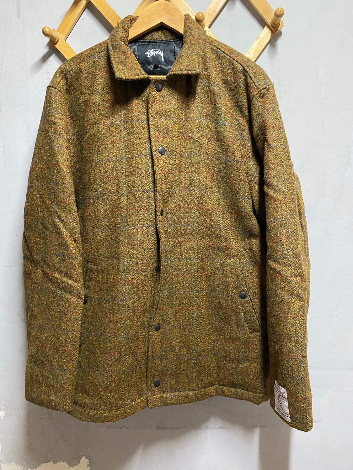 스투시 x 해리스트위드 자켓 XL 상품이미지3