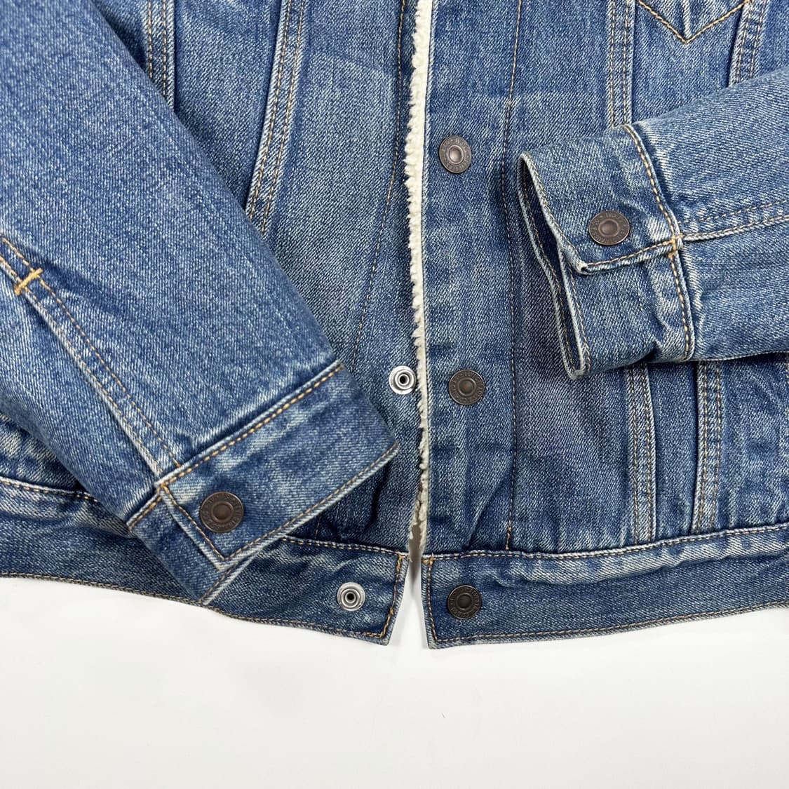 리바이스 오리지널 양털 트러커 데님 자켓 (S) 상품이미지5