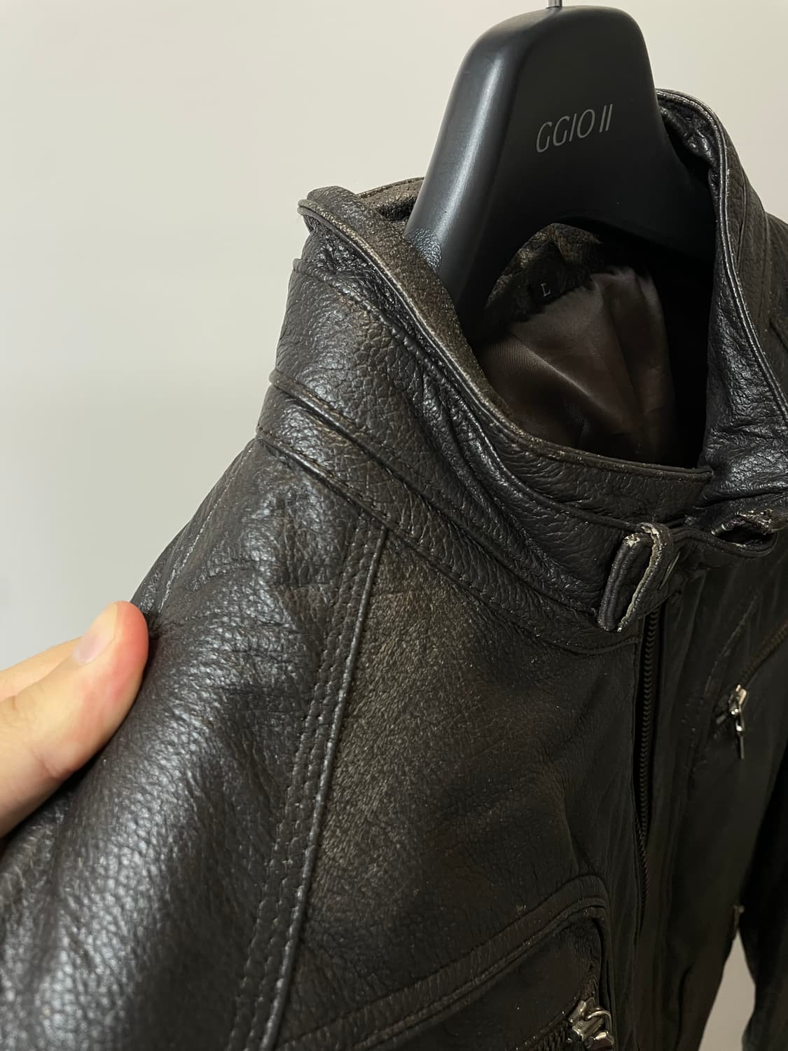 (L) 딥브라운 양가죽 가죽자켓 상품이미지8