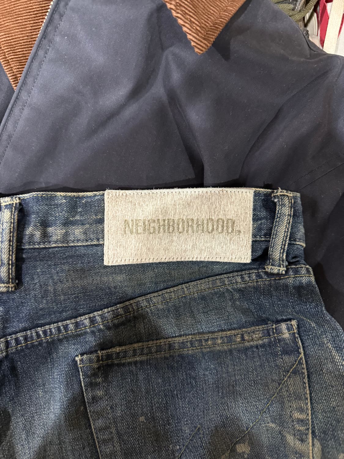 24ss Neighborhood 네이버후드 세비지 데님 DP 와이드 팬츠 상품이미지5