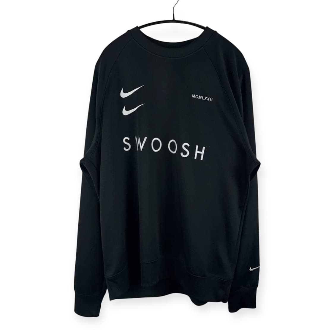 (XL) 나이키 더블 스우시 트랙 맨투맨 블랙 상품이미지1
