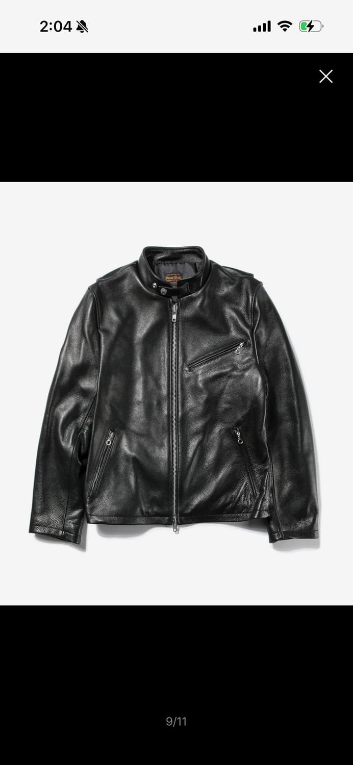 드림월드 레더 바이커자켓 상품이미지1