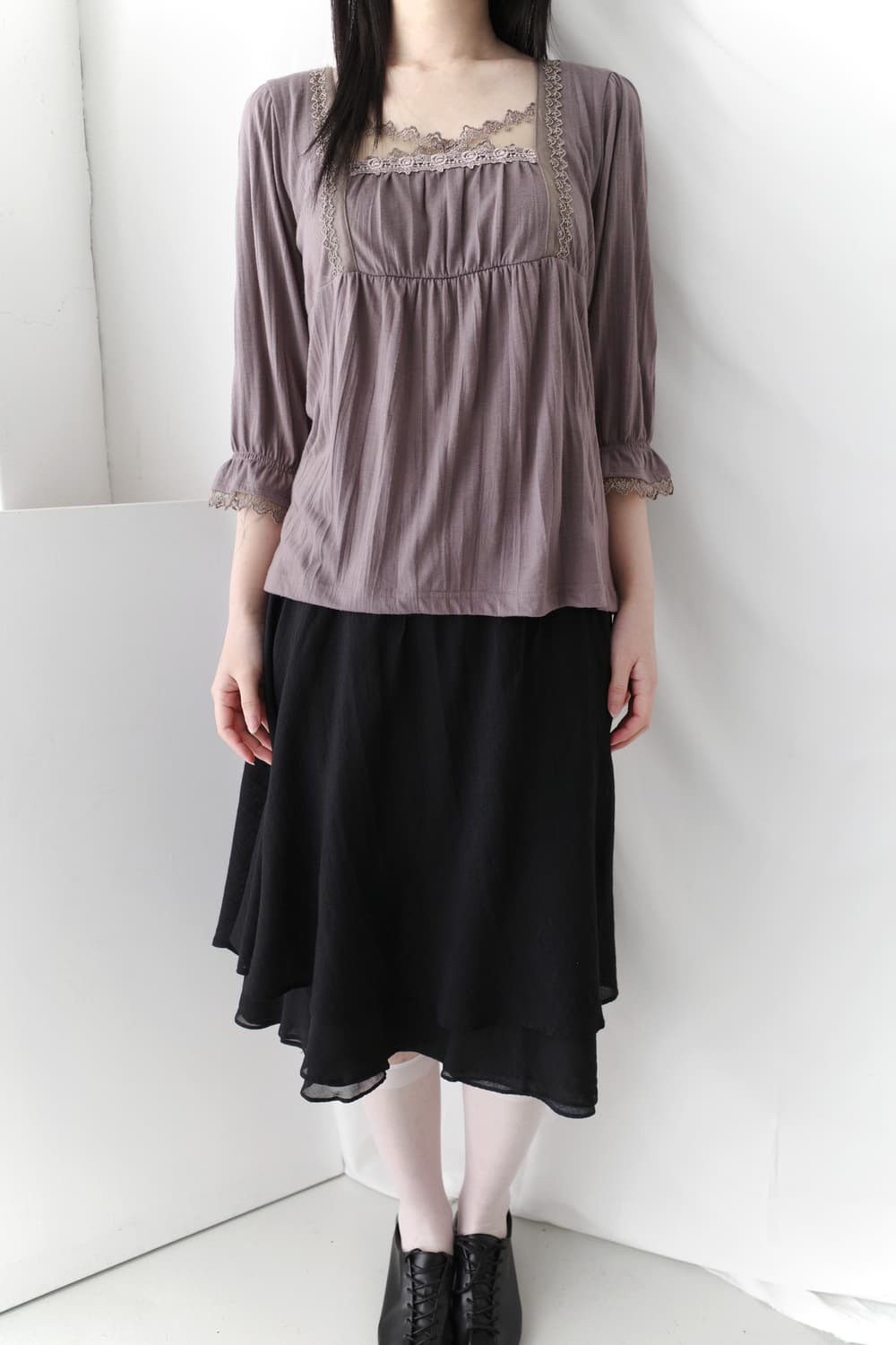 vintage lace T 상품이미지5