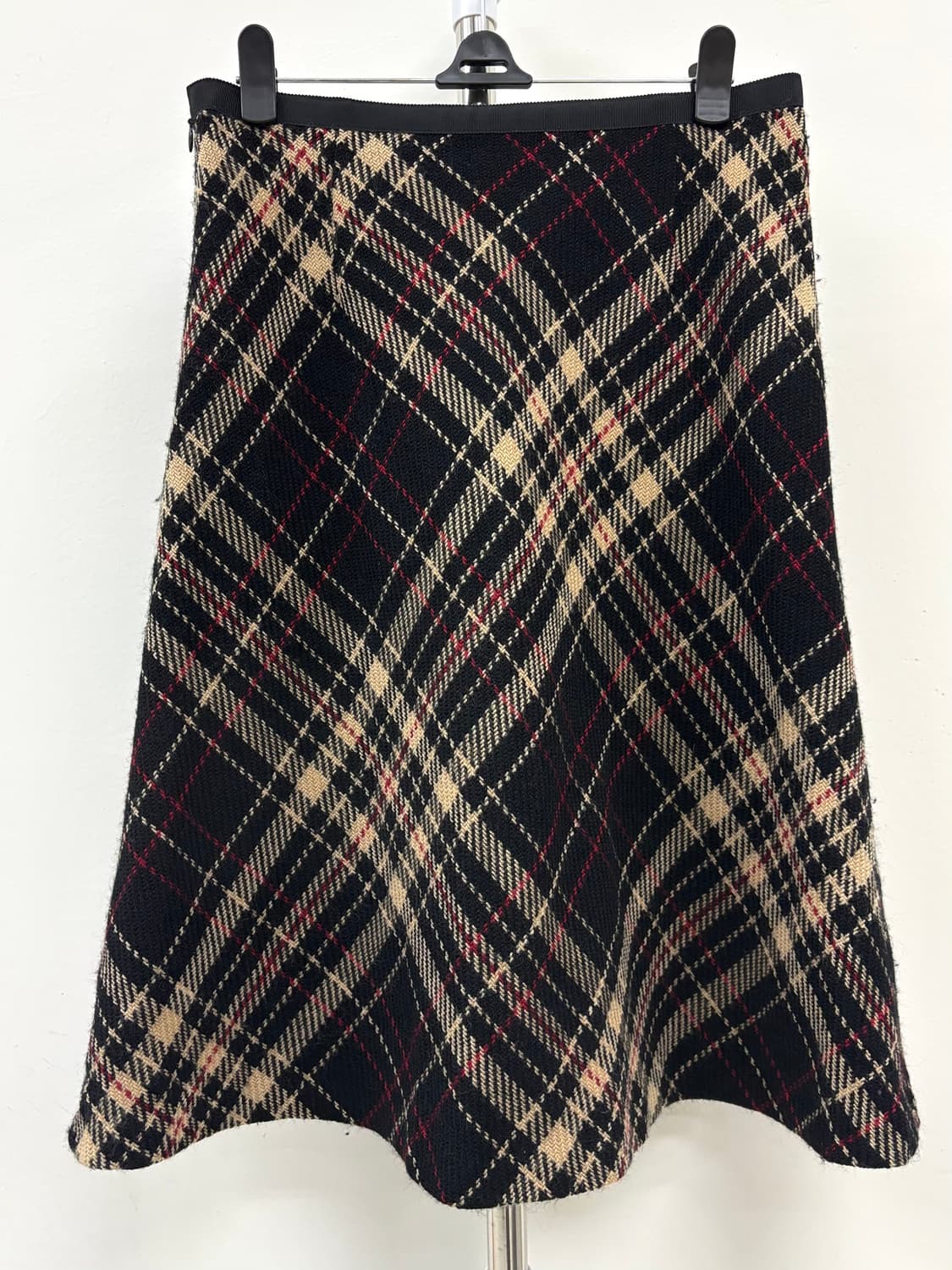 빈티지 체크 울 스커트 상품이미지6