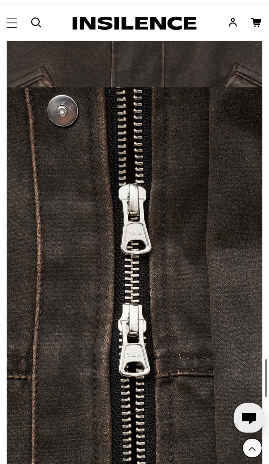 인사일런스 워시드 에코레더 자켓 상품이미지3