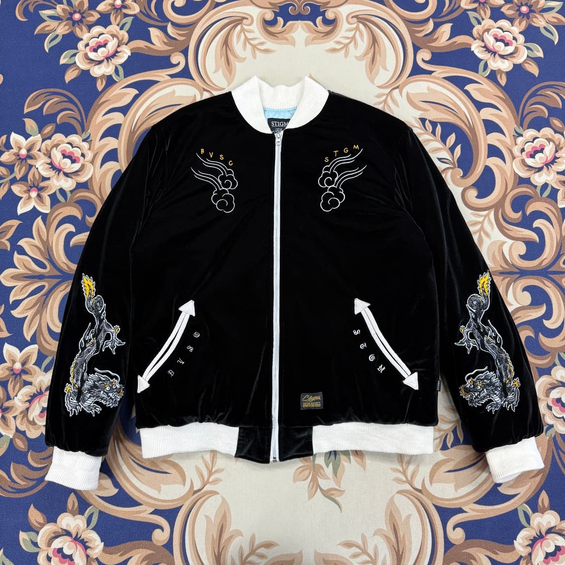 (XL)스티그마 Stigma 벨루어 드래곤 스카잔 자켓 상품이미지1