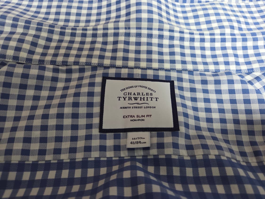 찰스띠릿 블루깅엄셔츠 105 상품이미지2