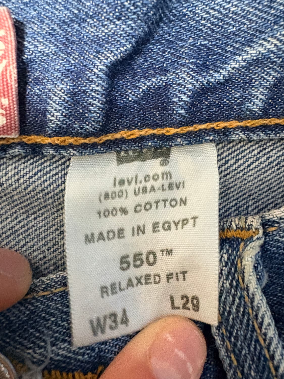 리바이스550 빈티지 데님 팬츠 34 상품이미지5