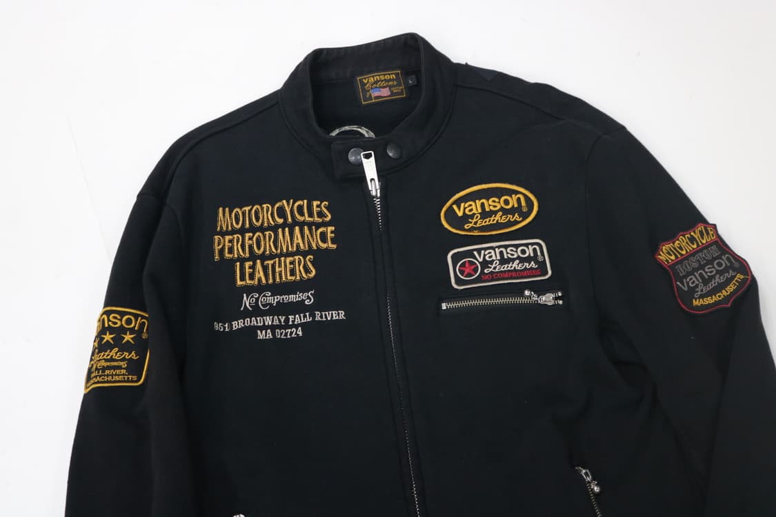 VANSON 밴슨 빈티지 멀티 패치 레이싱 코튼 자켓 (L) 상품이미지6