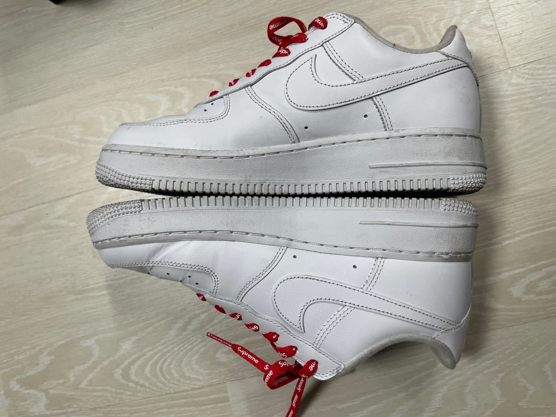 나이키 에어포스 1 로우 SP 슈프림 화이트250 상품이미지5