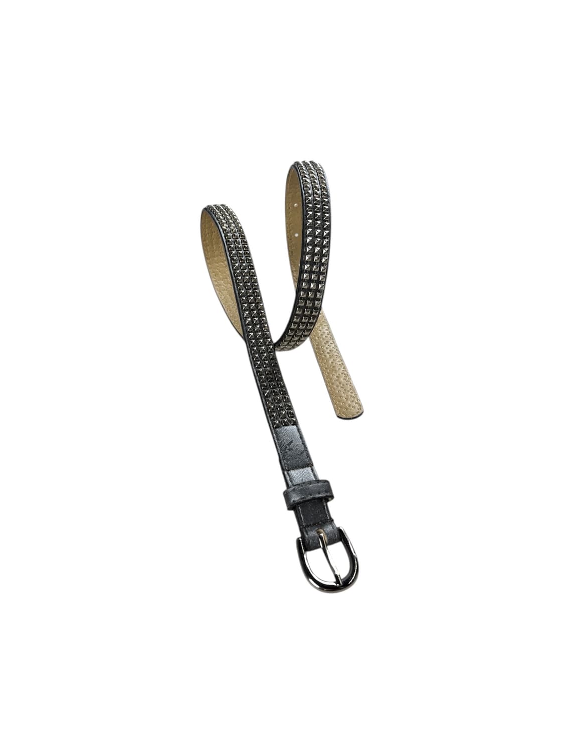 빈티지 스터드 레더 벨트 상품이미지1