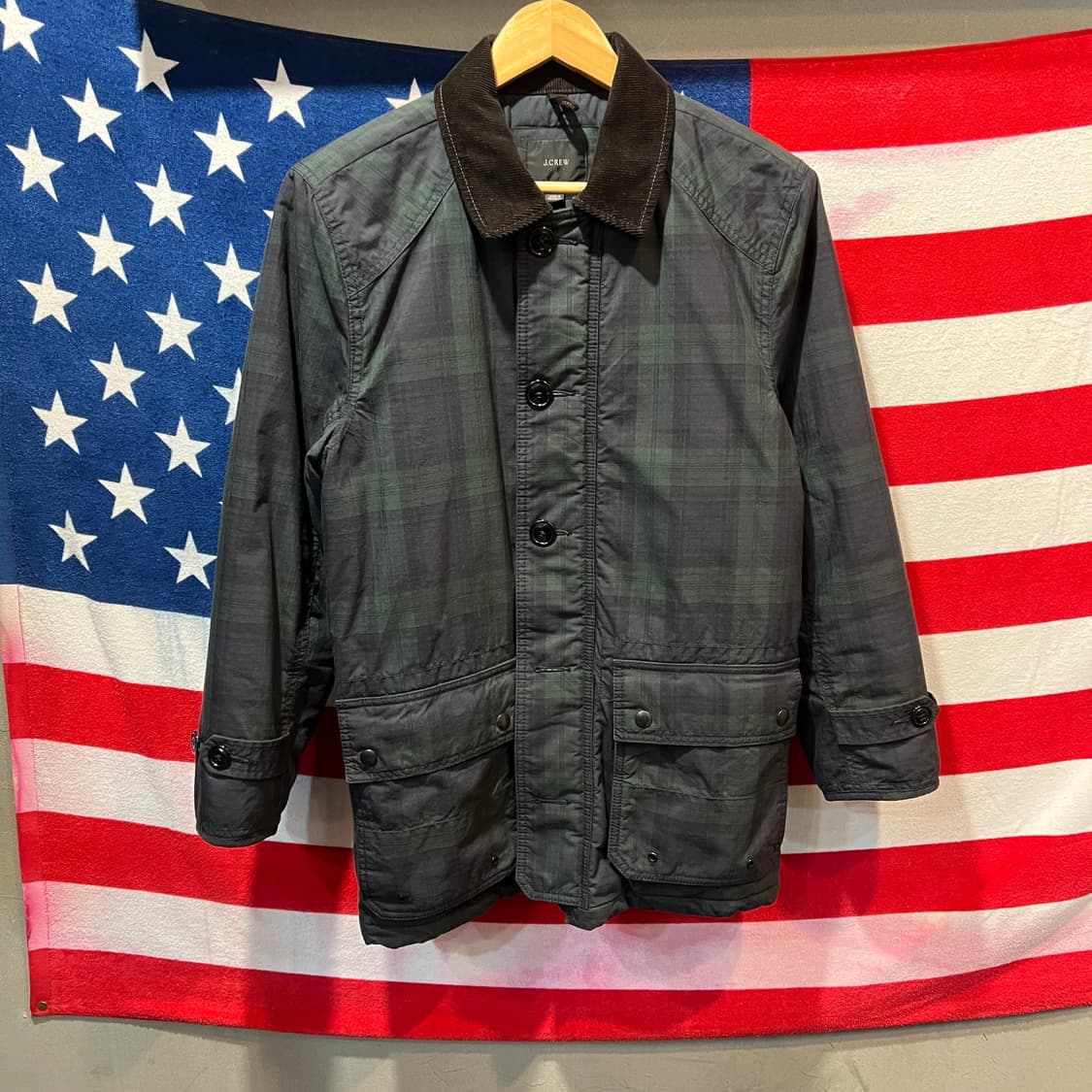 JCREW 체크 코듀로이 카라 자켓 상품이미지1