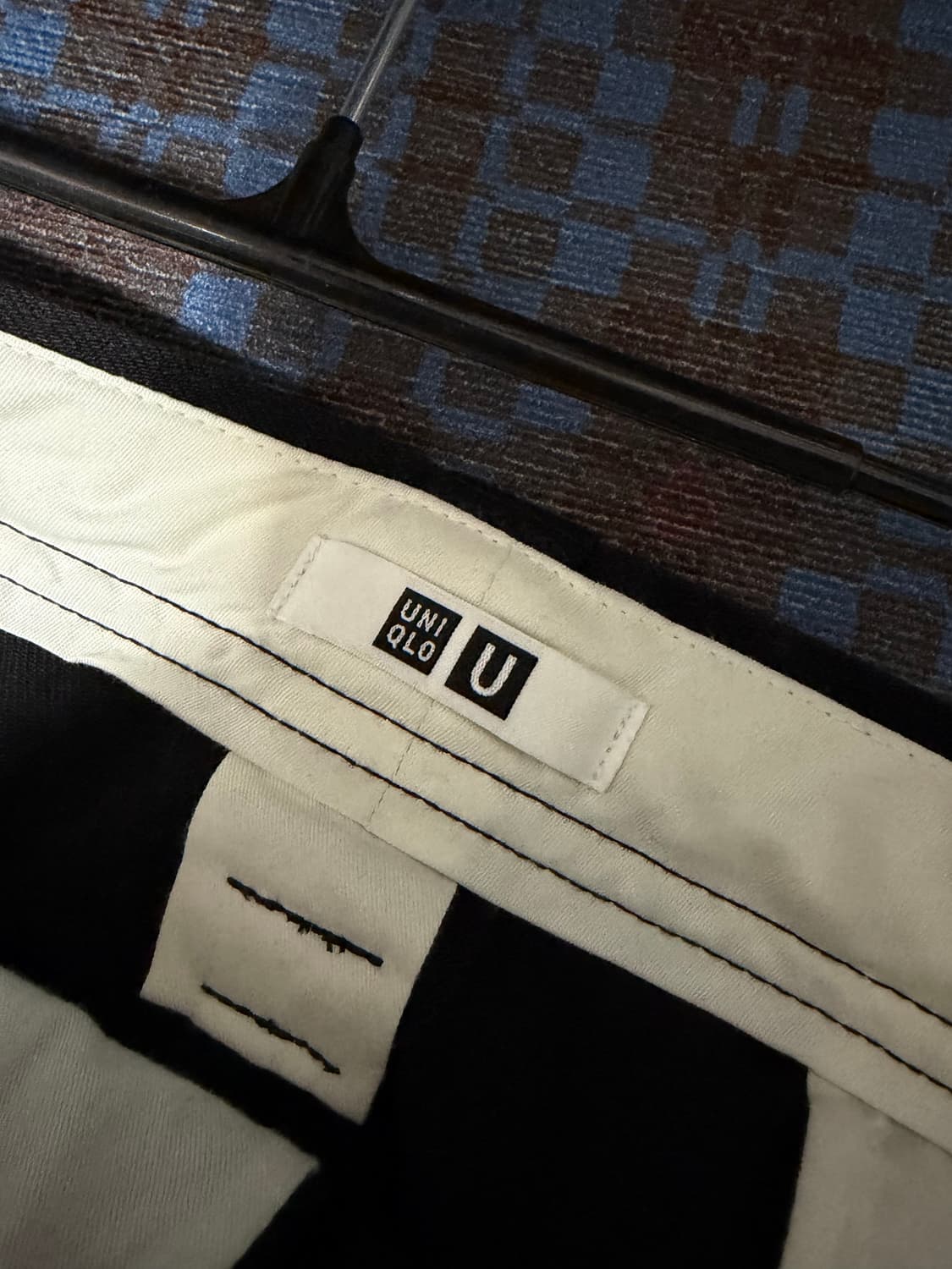 유니클로 와이드핏 치노 팬츠 블랙 상품이미지4