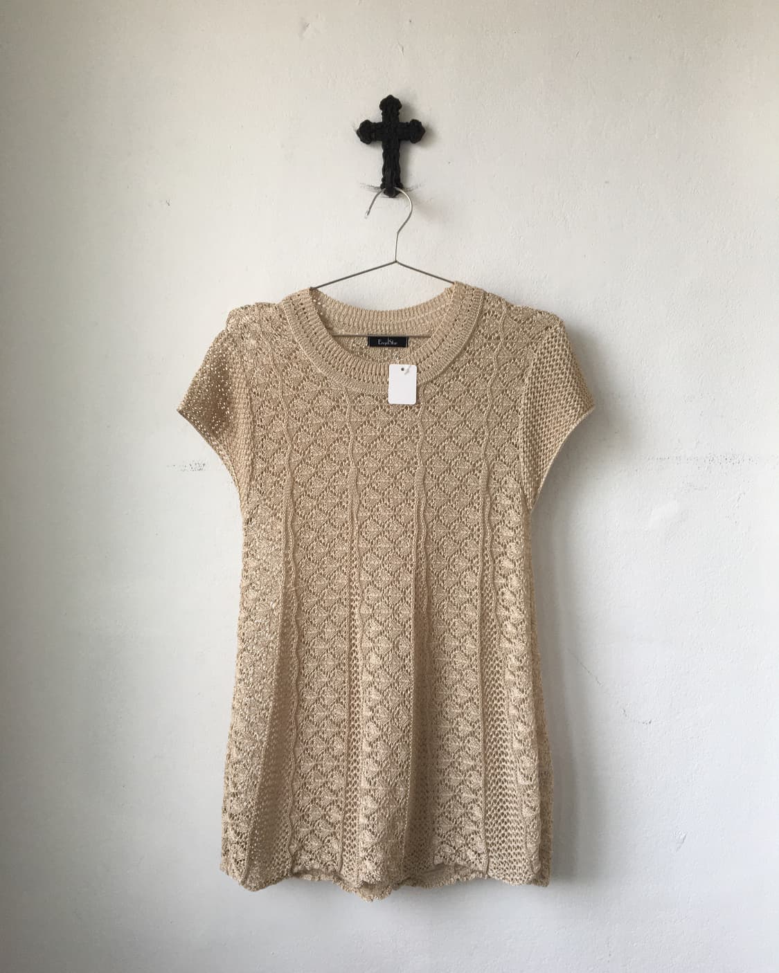 Line detail crochet onepiece 상품이미지2