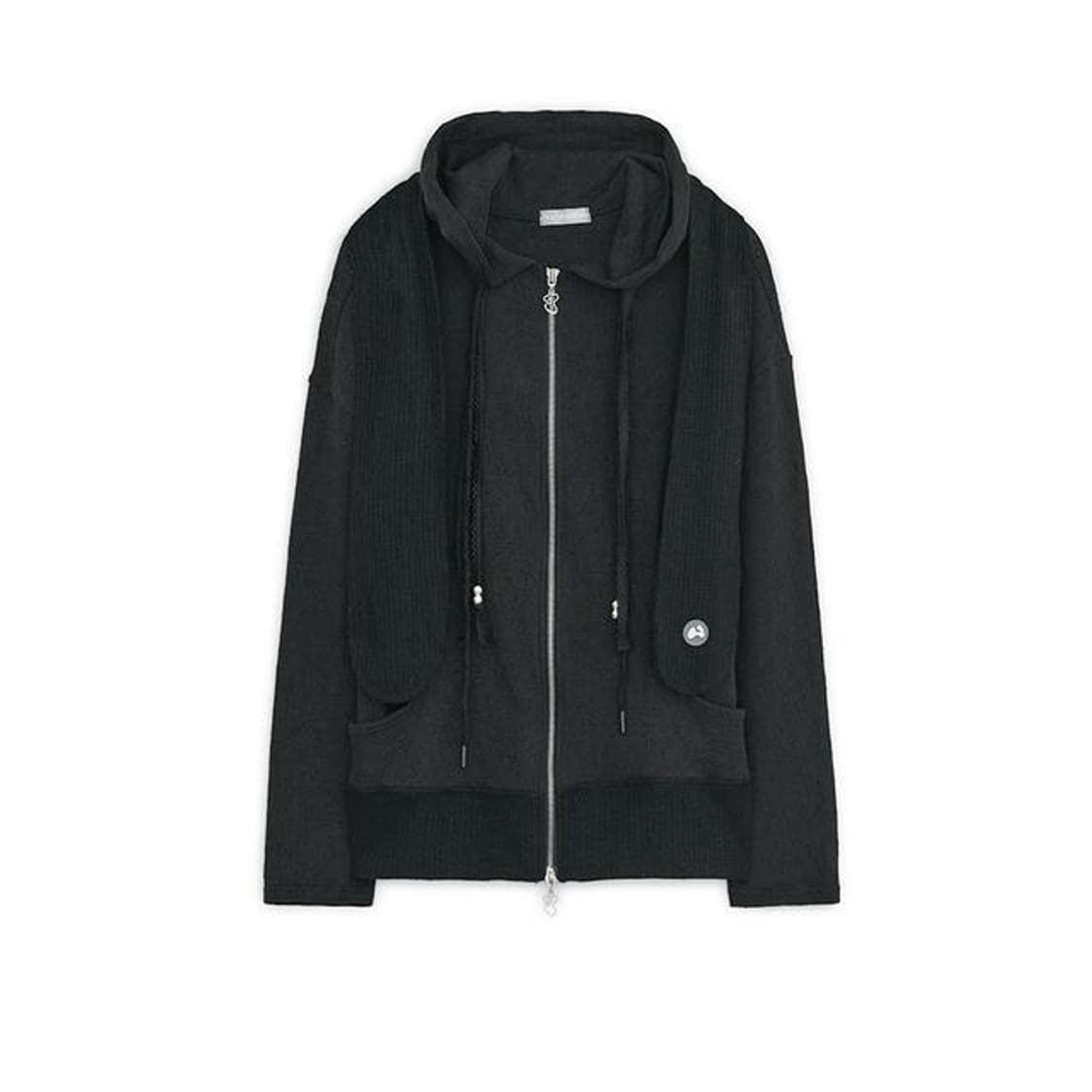 허그유어스킨 토깅 후드집업 블랙 우사미미 토끼귀 갸루 코이세이오 샬롬클럽 상품이미지1