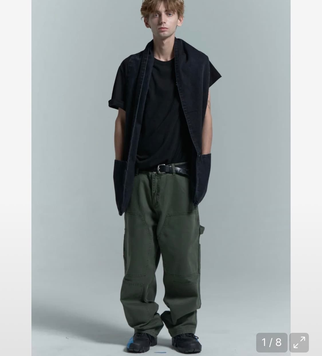 플라스틱프로덕트 더블니 올리브 L 상품이미지1