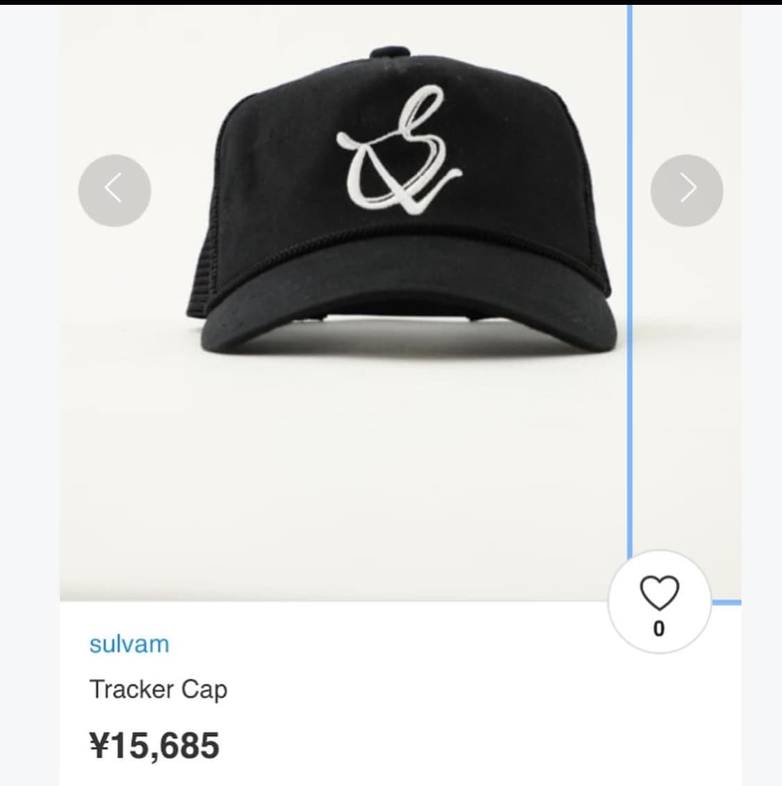 Sulvam 설밤 20aw 블랙 트러커 캡 상품이미지2