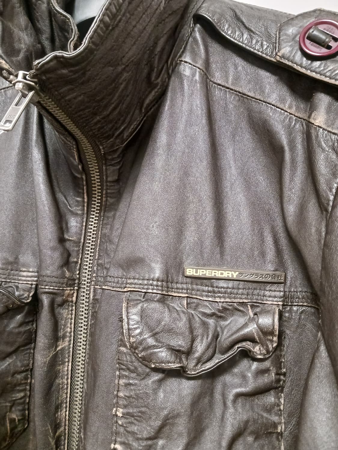 슈퍼드라이 리얼레더자켓 상품이미지2