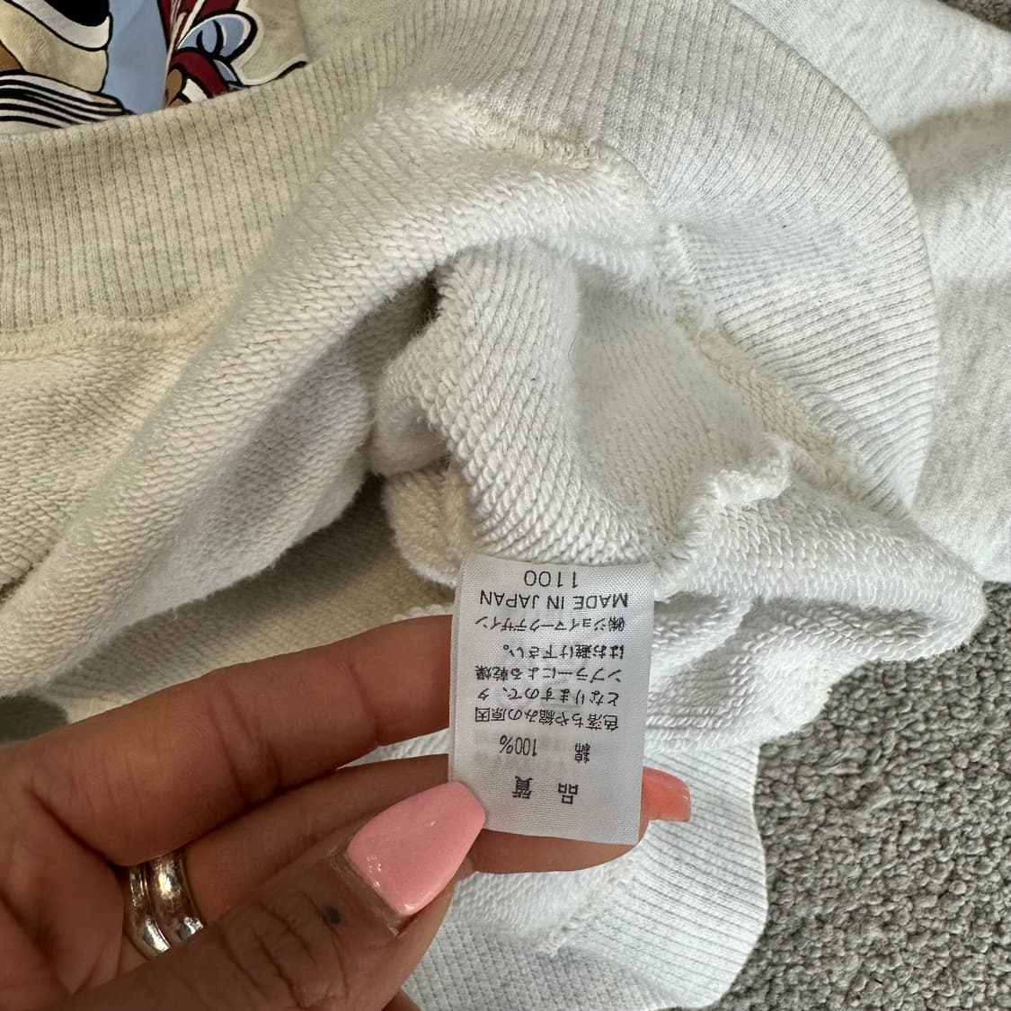 캡틴산타 멜란지 그래픽 레글런 스웻셔츠M 상품이미지5